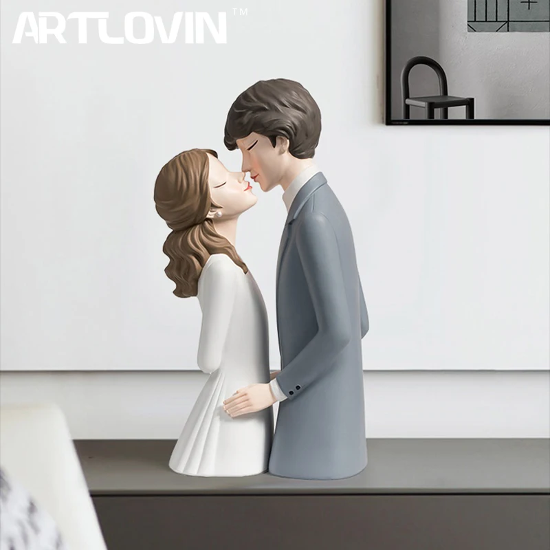

2022 DIY Love Figures Wedding Ceremony Gifts Couple Set Figurines Romantic Girl Boy Sculptures Gift for Boyfriend Girlfriend
