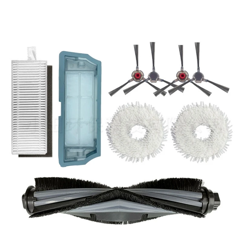 

For ECOVACS Deebot N9 Accessories Robot Vacuum Cleaner With Side Brush Main Brush Dust Box Filter Cleaning Replacement