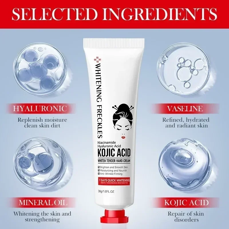 Крем с койевой кислотой исчезающий тусклый крем для рук быстрогладкий