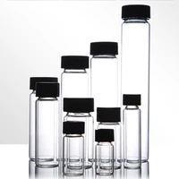 laboratory 2ml to 100ml clear low borosilicate medicinal glass screw top reagent sample bottle for chemical experiment