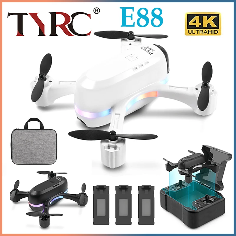 

Квадрокоптер TYRC XK E88, профессиональный Дрон с двойной камерой 4K HD, FPV, с оптическим потоком, позиционирование, для мальчиков