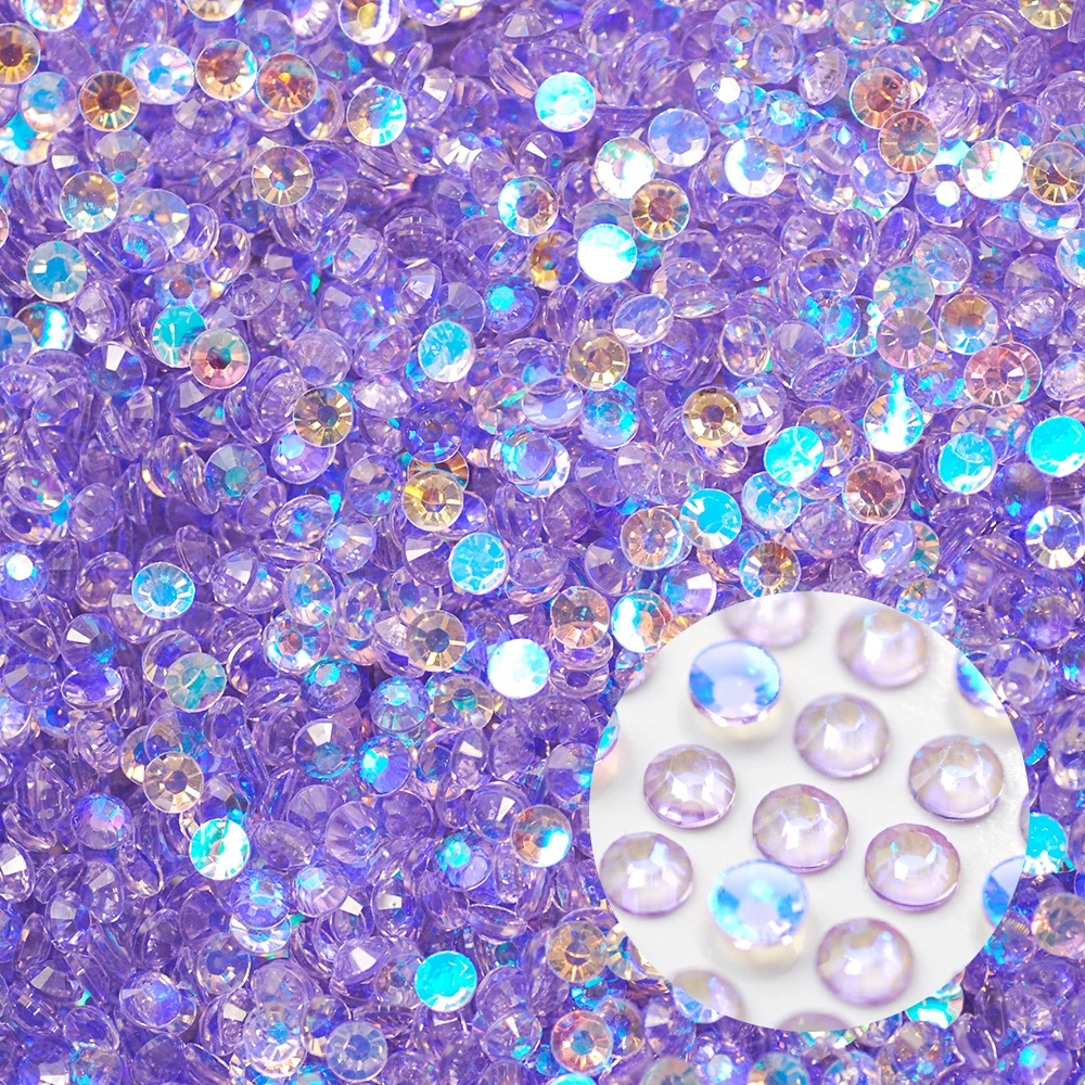 

10000PCS/Bag Mini Round Flat Bottom Luxury Transparent AB 3mm Resin Nail Art Rhinestone For DIY Jewelry/Dress Decoration