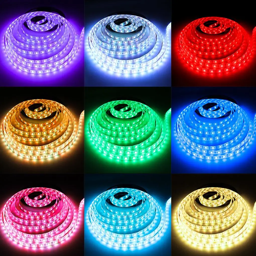 

Светодиодная лента с RGB-подсветкой и пультом ДУ