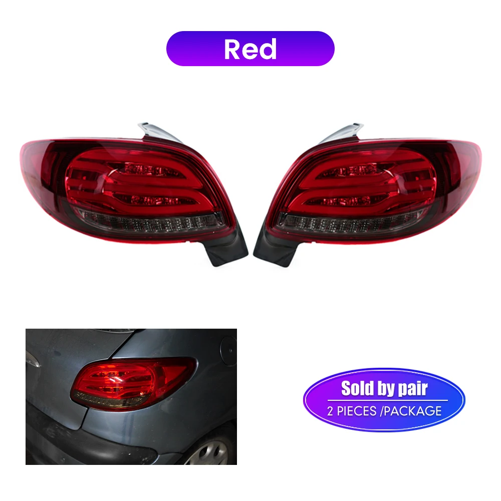 2 шт. светодиодные задние фонари для Peugeot 206 206CC 206CC 2004-2008 задний фонарь DRL тормозной задний противотуманный светильник Plug and Play автомобильный задний фонарь в сборе (art.: 3920cff246aad) - 3920cff246aad