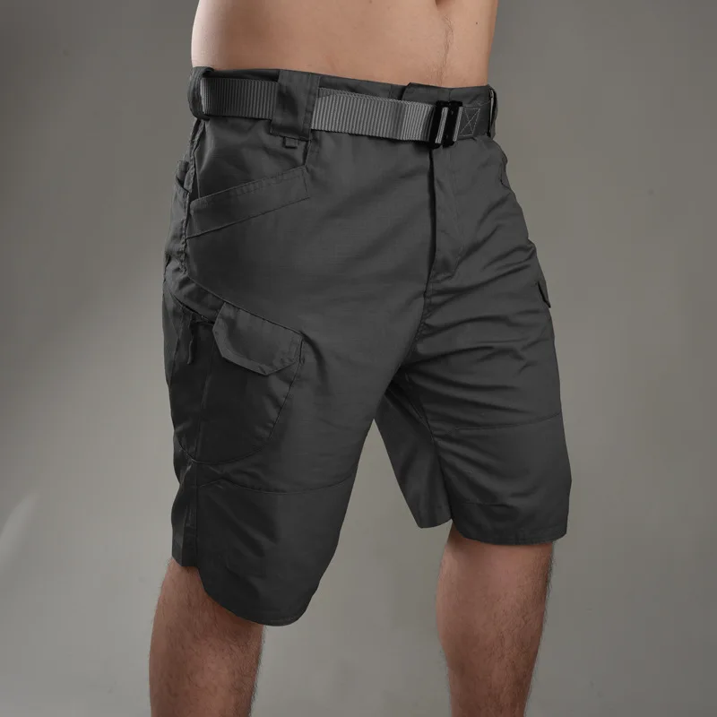 2023 Mens Multi-pocket Shorts Summer Outdoor Hunting Fishing Cargo Shorts Tactical Waterproof Quick Dry Short Pants 5XL Military