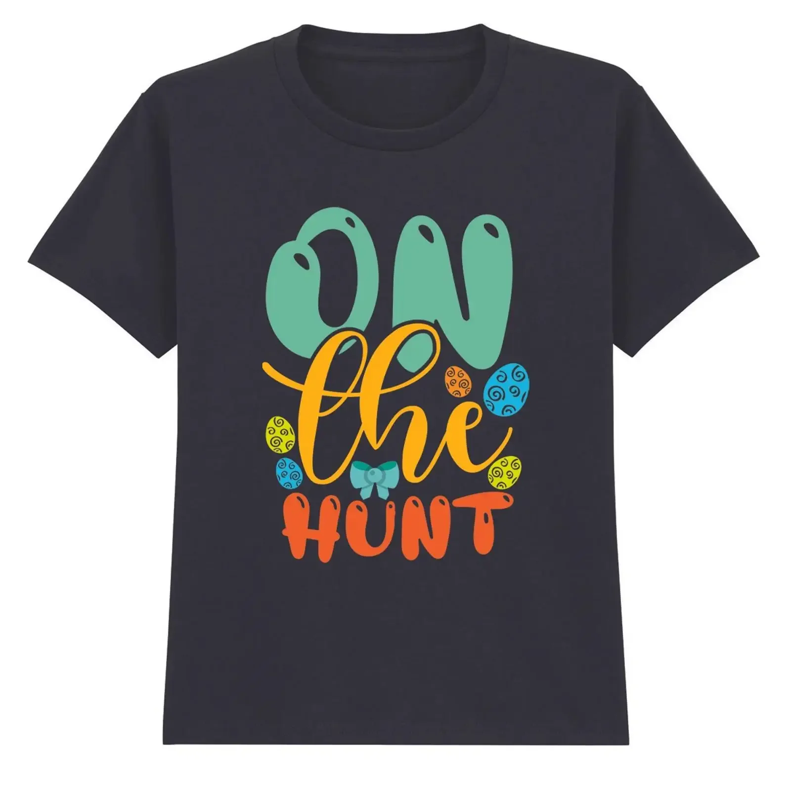 Фото Футболка On The Hunt Osterferien Kinder T Shirt Eiersuche Feier, винтажная, мягкая, дизайнерская, с эффектом потертости, для повседневной носки, слегка состаренная №1
