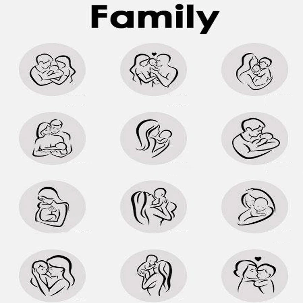 Personalized Necklace for Women New Stainless Steel Round Pendant Mom Baby Jewelry Mothers Day Gift Collar Grabado Personalizado