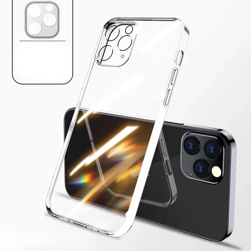 

Protective Silicone phone case For iPhone 12 11 Pro Max 12 Mini Ultra Thin Clear Back Cover For iPhone 12 Pro SE 2020 Cases
