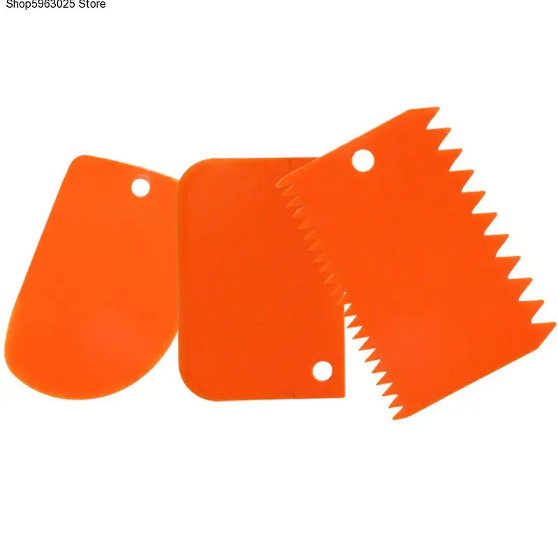 

3PCS/Set Multifunctional Irregular Teeth Edge High Quality Colorful DIY Cream Scraper Set Cake Mold Tools
