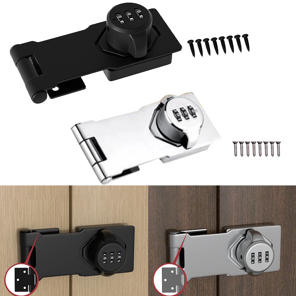 

1pcs Cabinet Door Anti-pick Combination Lock Refrigerator Lock Multi-layer Plating Process Corrosion Resistance Drawer Lock
