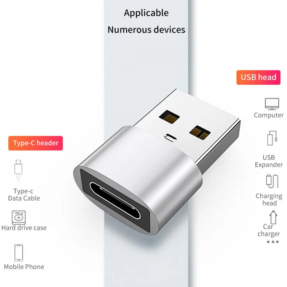 

USB2.0 Male To Type C Female OTG Connector Adapter USB C Cable Mini Adapter Data Transfer Cable Charging For Phone Computer