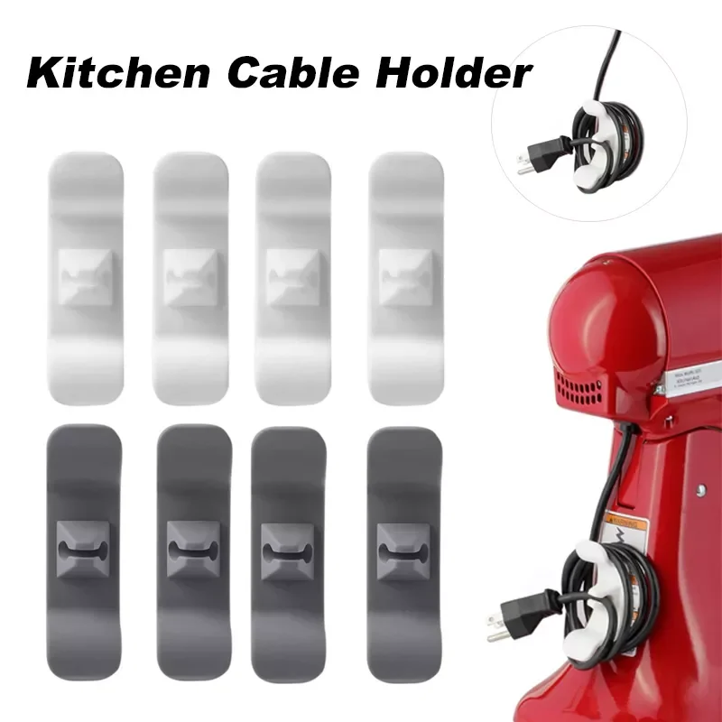 

Cable Holder Clip Universal The Cord Wrapper Cord Organizer for Cables Storage Cable for Mixer Blender Kitchen Organization