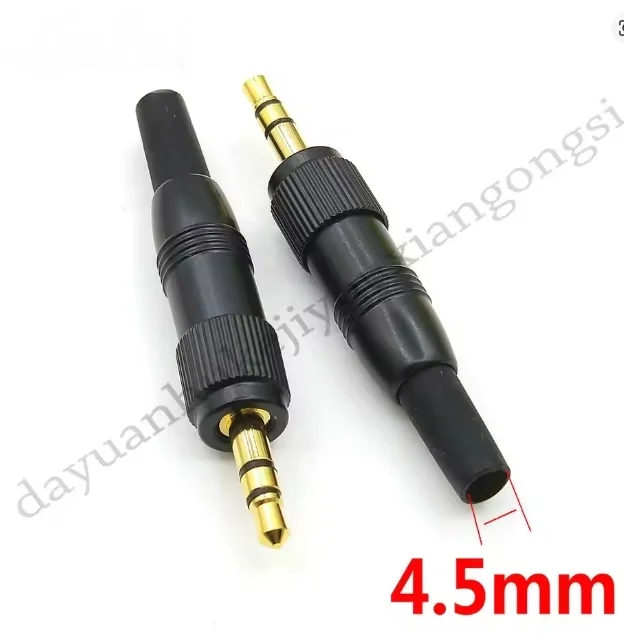 

Черный стерео шнековый аудио-замок 3,5 мм 1/8 дюйма puрелин для Sennheiser SonyD11/V1/P03, запасной Адаптер для микрофона