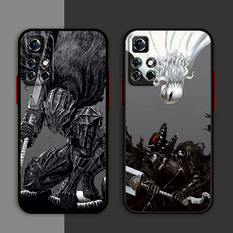 Светящаяся задняя крышка для Redmi Note аниме-дизайн матовый антибликовый