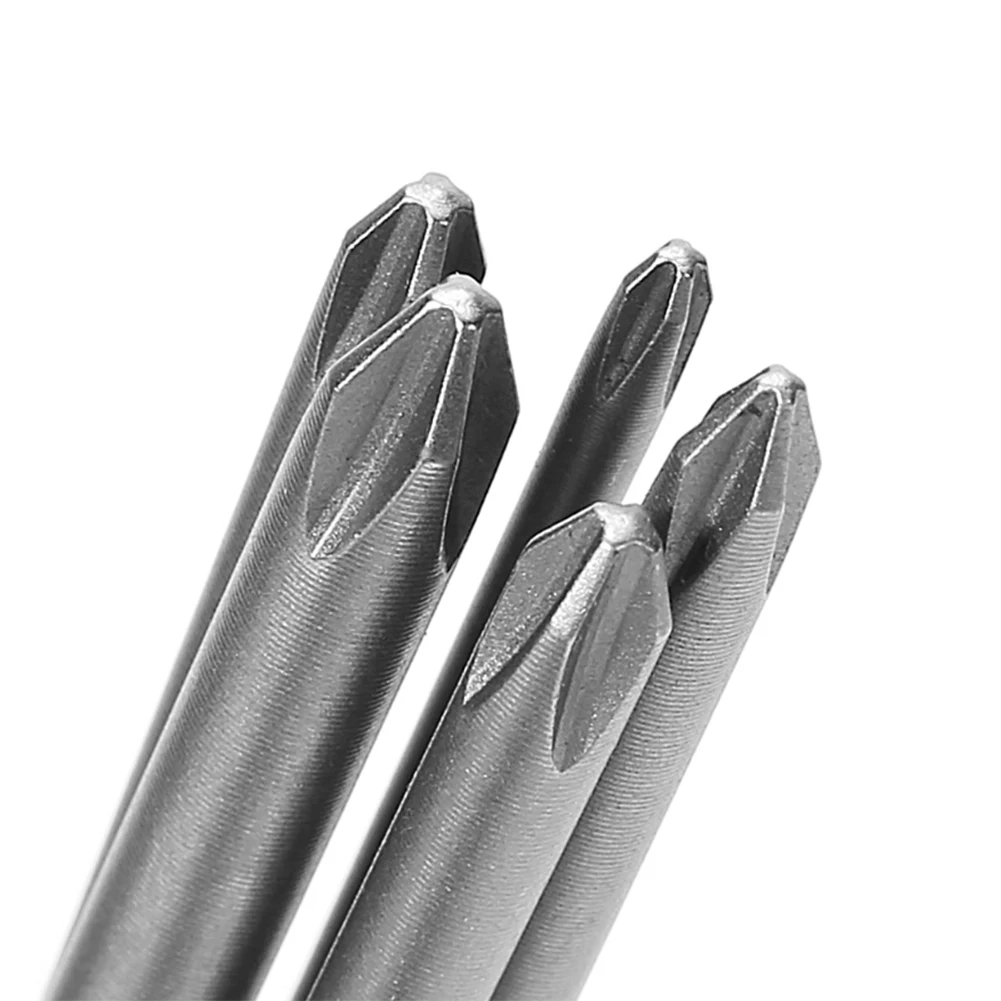 

5Pcs 6.35mm Shank Screwdriver Bit 150mm Long PH1 PH2 Cross S2 Steel Magnetic Screwdrivers Head Screwdriver Bit Power Driver Tool