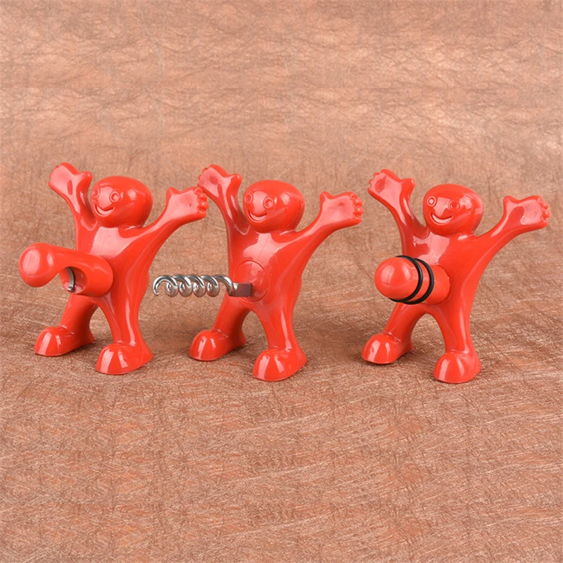 

2023 Funny Red Wine Beer Bottle Opener Cap Cover Stopper Plug Opener Cork Barware Bar Tools Creative Gifts Plastics Bar Tools