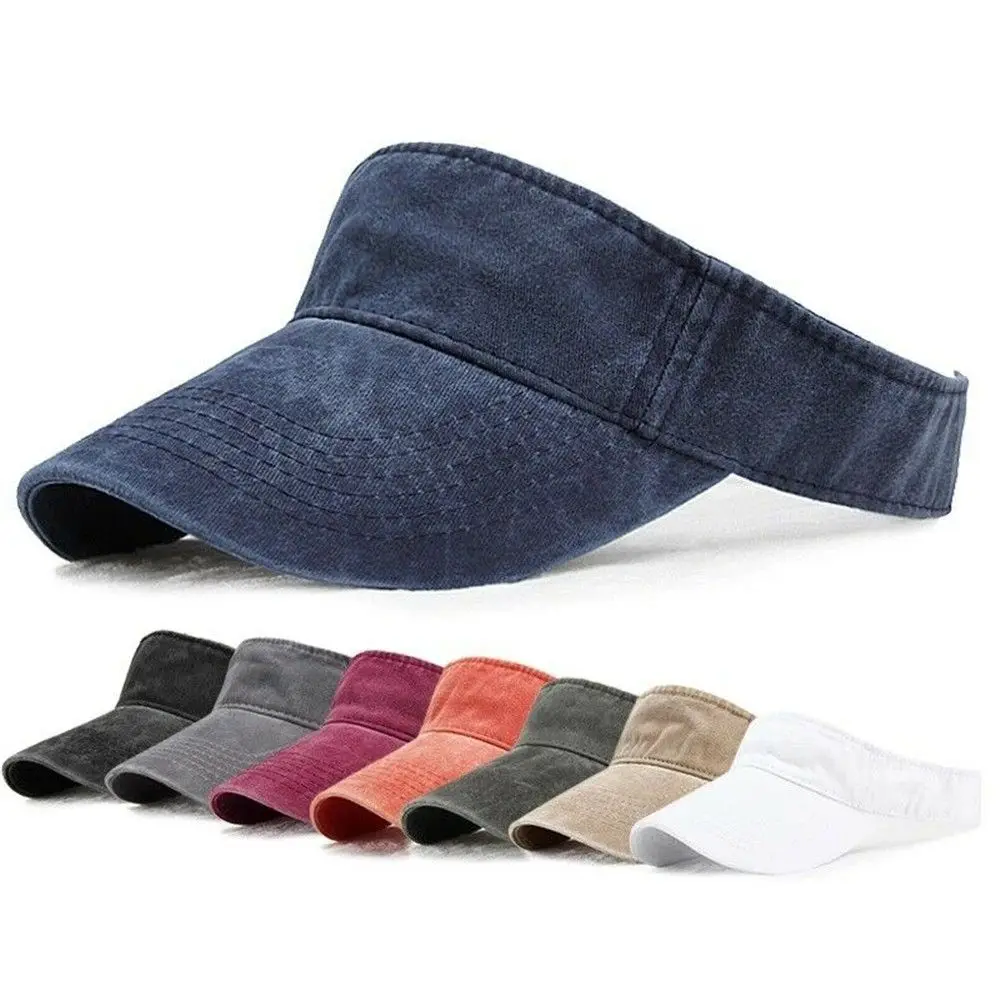 

Men Women Casual Baseball Hat Tennis Golf Sport Headband Sun Visor Sports Hat Beach Cap