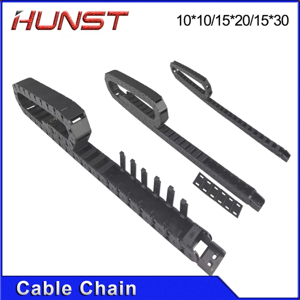 

Кабельная цепь HUNST 7*7 10*10 15*20 15*30 мм 1 м, полузакрытая пластиковая тяговая цепь, приводная цепь, машина