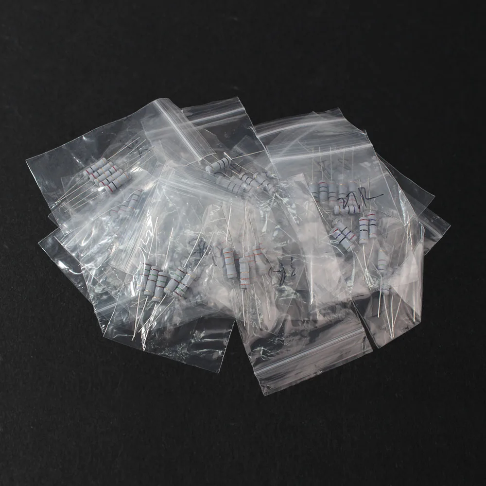 

150PCS 30 Values Resistor Kit 2W Carbon Film Resistors Rang Assortment Kit Set 0.1R~750R Resistance electronic diy kit 5%