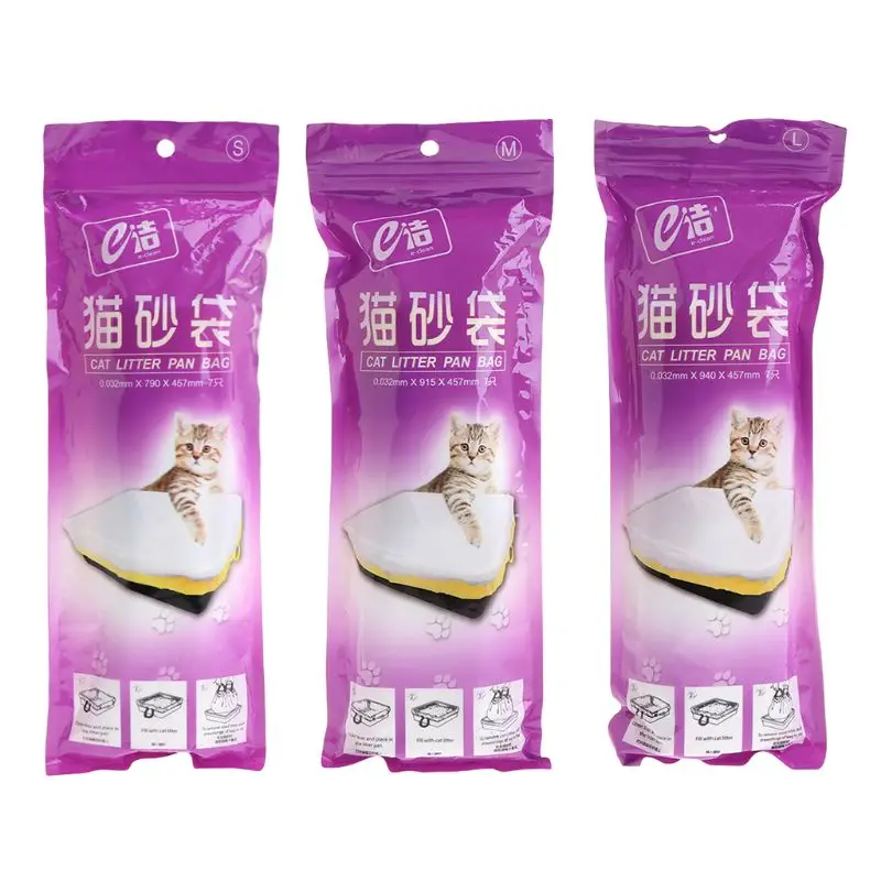 Liners For Cat Litter Tray Bag With Drawstring Scratch Resis