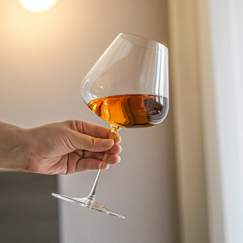 

JINYOUJIA Burgundy Crystal Red Wine Glass Ultra Thin Goblet Big Belly Tasting Cup Household High-grade Kitchen Drinkware