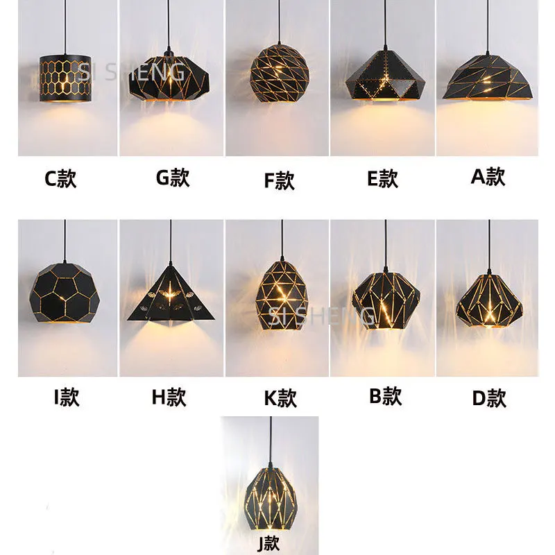 

Iron Art Retro Retro Decorative Light Creative Restaurant Barbecue Hot Pot Shop Bar Desk Industrial Style Pendant Light