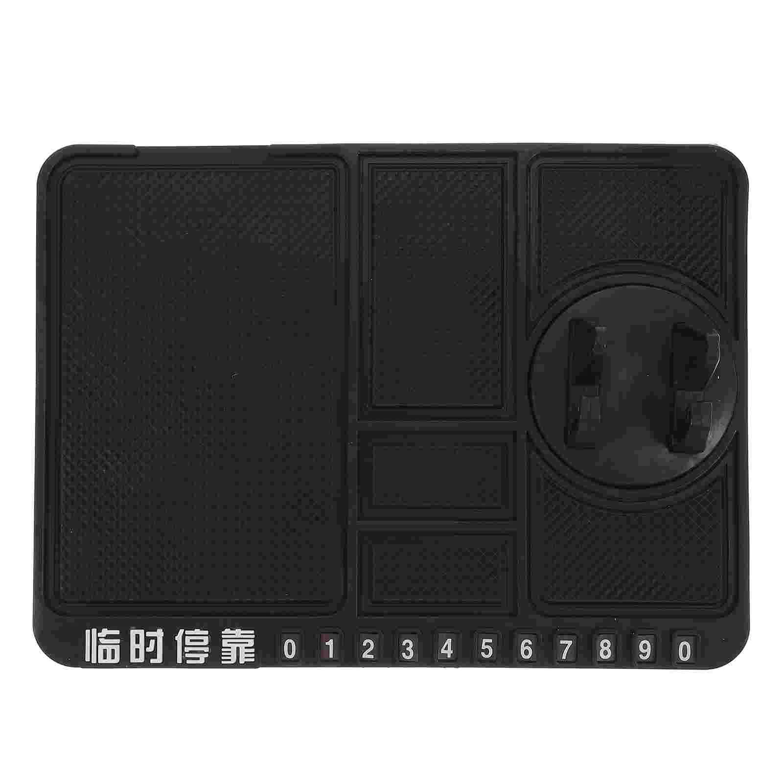 

Car Phonemat Dashboard Pad Holder Antinon Dash Cell Panel Skidmultifunctional Instrument Bracket Temporary Parkingnumber Storage