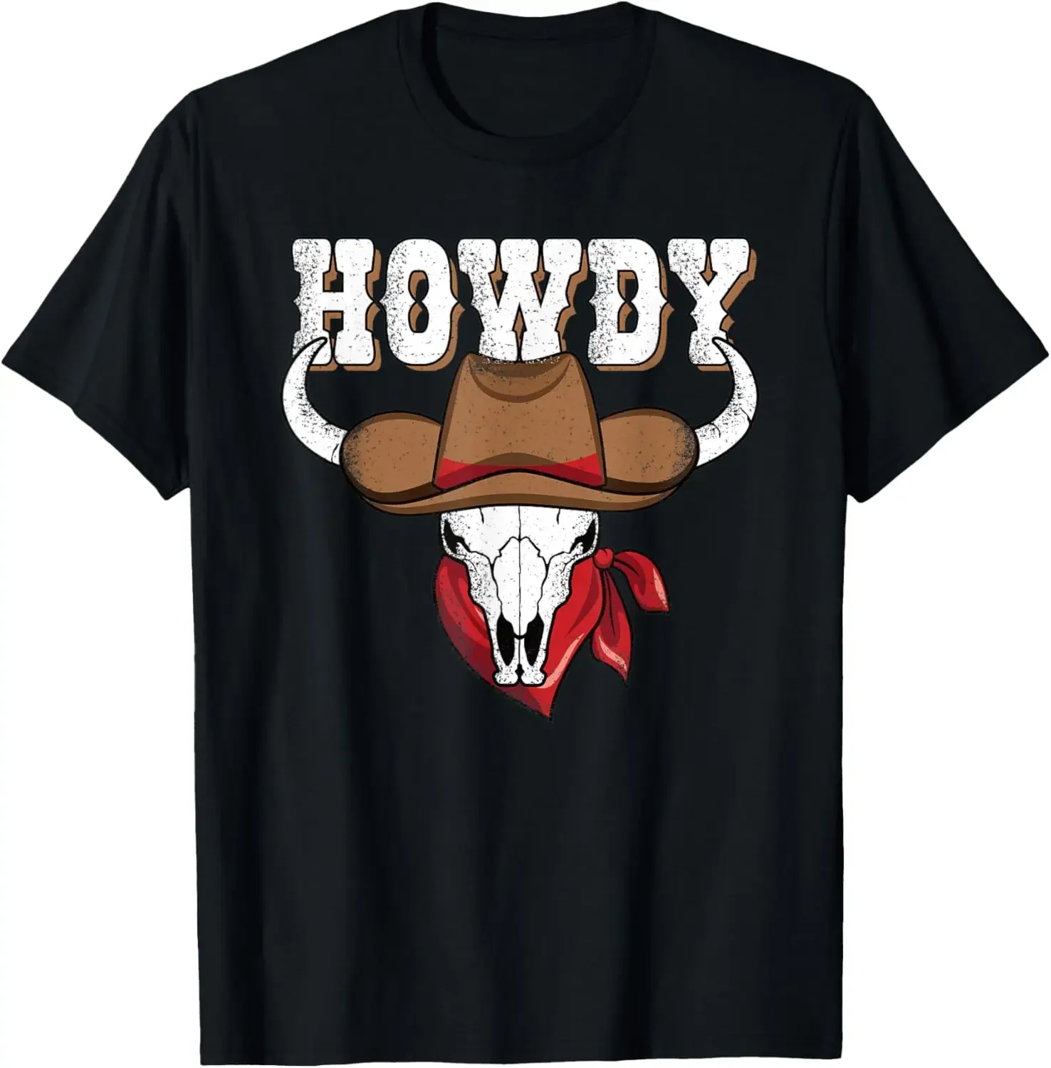 Ковбойская футболка Howdy западная страна ковбойский Техас Родео