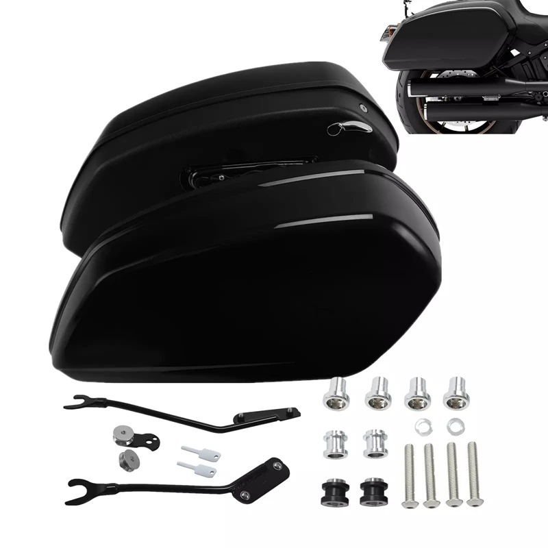 

Глянцевые черные седельные сумки, док-станция для Harley Softail Low Rider ST FXLRST 2022-2024