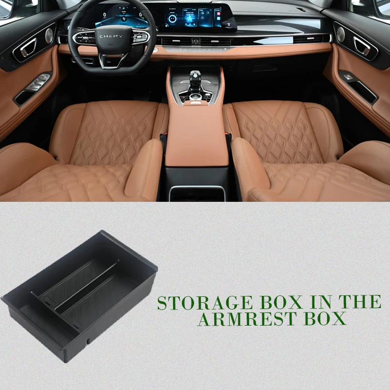 

Автомобильные ящики для хранения Ebro S700 Chery Tiggo 7 Pro Max Tenet T7 2024 ~ 2026, чехлы для хранения в подлокотнике, центральной консоли, автоаксессуары