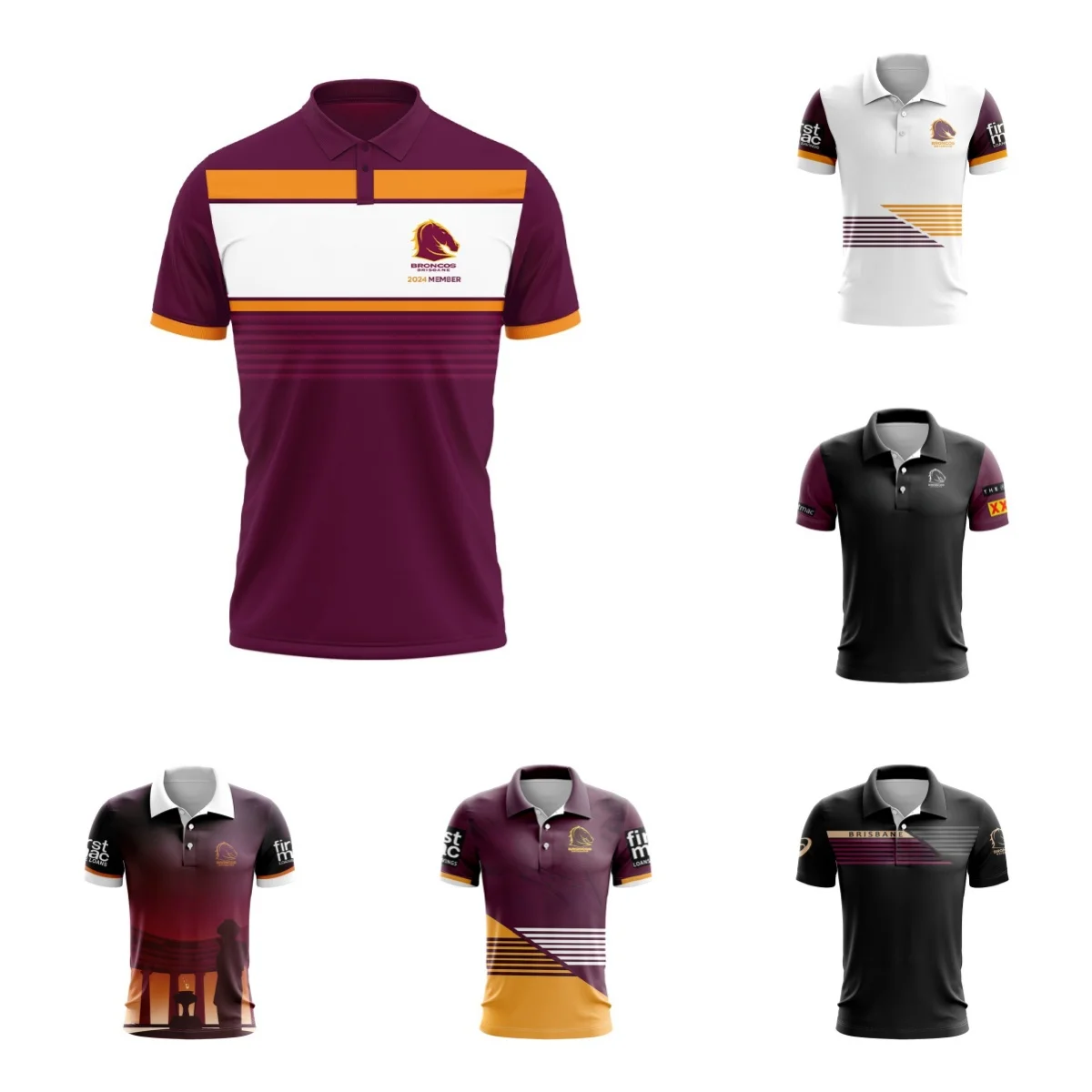 Мужская майка POLO 2024 ANZAC на выезде