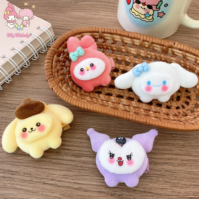 

2 Мелодии цвет мультфильм кавайная плюшевая кукла шпилька для волос головной убор девочка ребенок студент аксессуары для волос Изысканный компактный подарок на день рождения