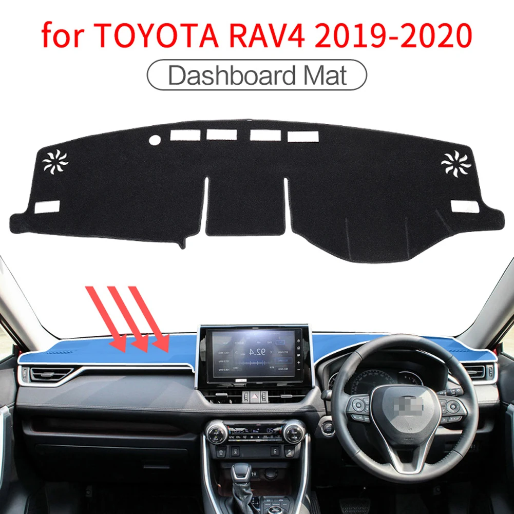 

Автомобильный коврик для приборной панели Toyota RAV4 2019 2020 2021 2022 2023 2024 RAV 4 XA50 Гибридный солнцезащитный коврик Защитный коврик для приборной панели Dashmat