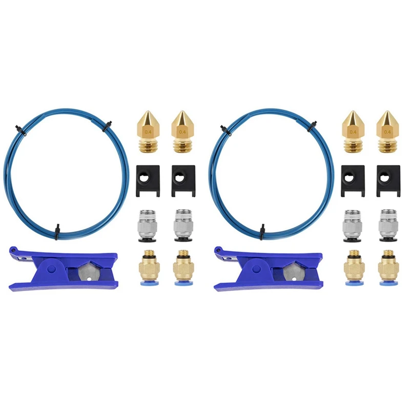 

2X 3D Printer Kit with for Capricorn Premium XS Bowden Tubing 2M, PTFE Tube , for Ender 3/3 Pro/5 CR-10 Series/10S/20