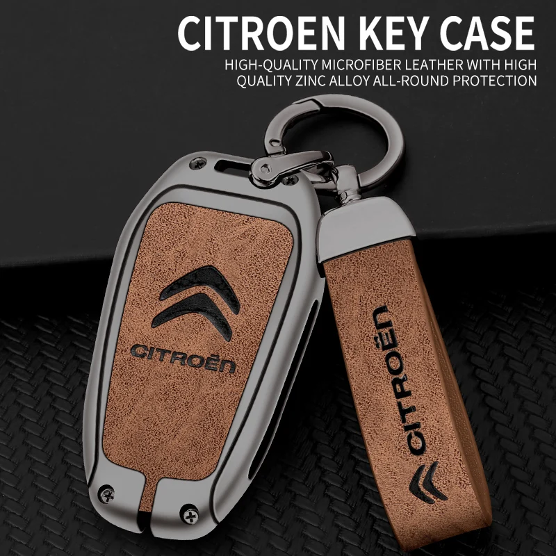 Кожаный автомобильный флип-чехол из цинкового сплава защитный чехол для