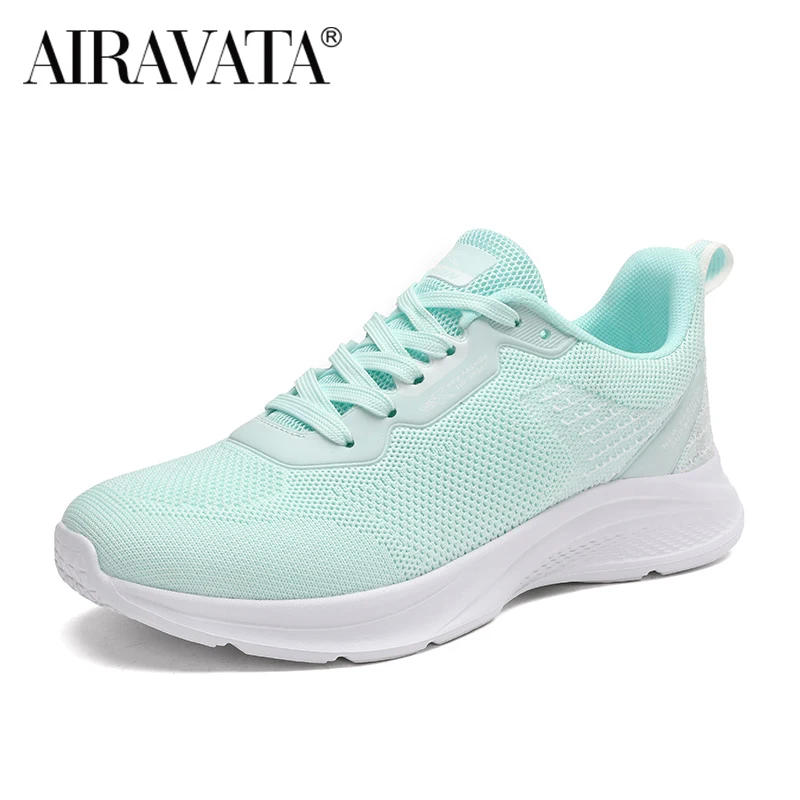 Women's Sneakers Flat Walking Shoes Breathable Anti Skid Lace Up Casual Sports Famale Tennis Shoes