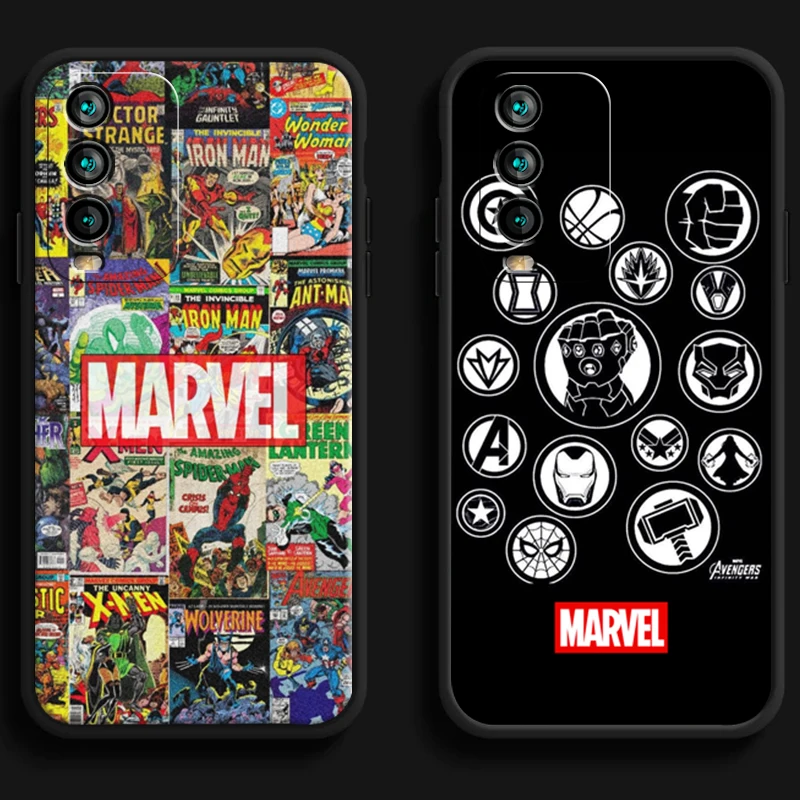 

Marvel Iron Man Spiderman Phone Cases For Xiaomi Redmi 7 7A 9 9A 9T 8A 8 2021 7 8 Pro Note 8 9 Note 9T Soft TPU Carcasa Coque