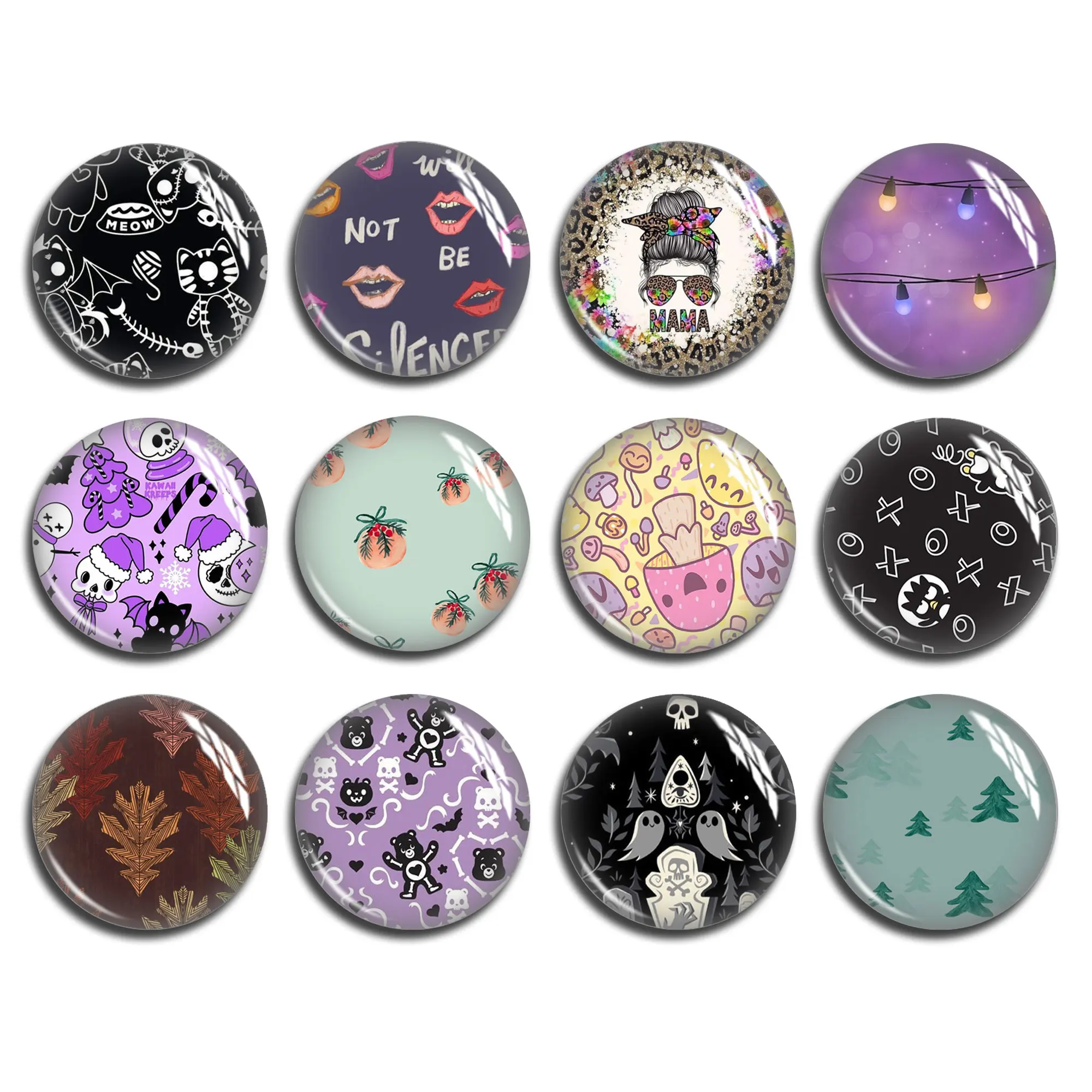 Хэллоуин Boo кабошон изображение Круглая/Овальная/КАПЛЕВИДНАЯ стеклянная лампа 10