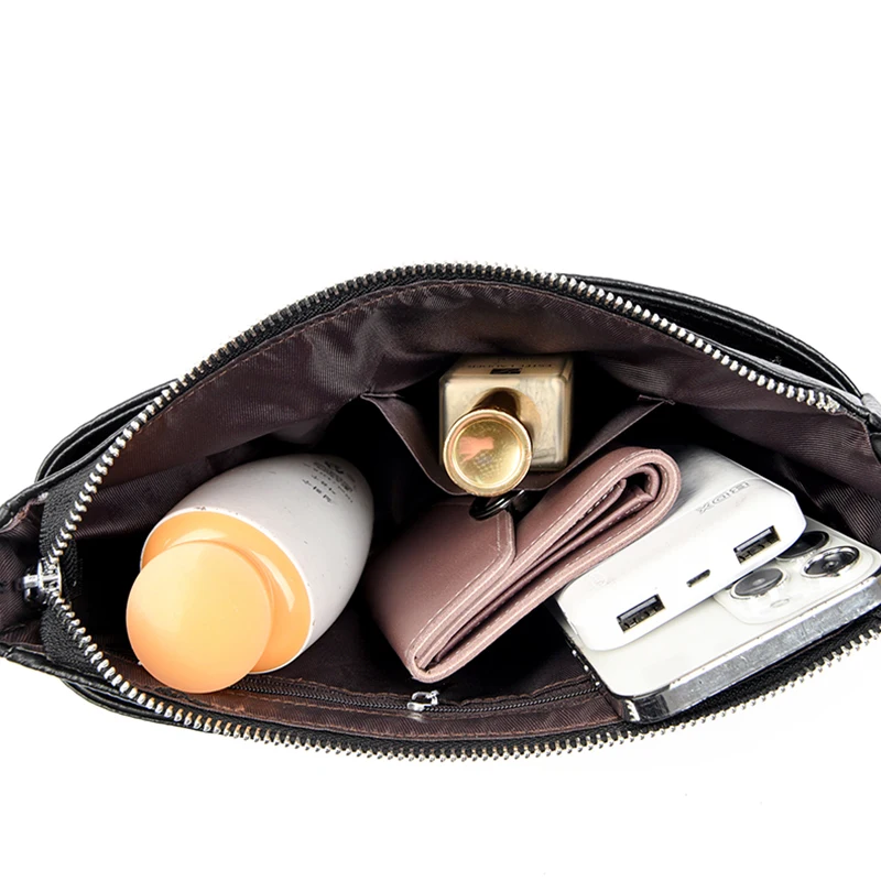 Новинка 2024 Высококачественная женская сумка на плечо из 100% мягкой воловьей кожи