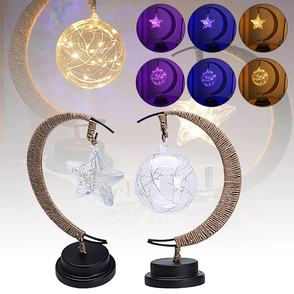 

Детский ночник, новинка, зачарованная Лунная лампа, светодиодная Лунная лампа, светильник льник для спальни, настольная лампа, украшение дл...