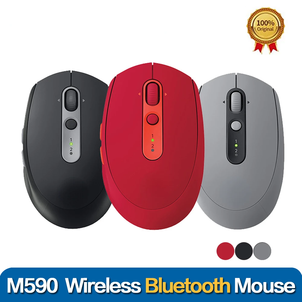 

2022 trend M590/M186 Wireless Mute Mouse 2.4GHz Unifying Dual Mode 1000 DPI Multi-Device Optical Silent For Office Mouse PC