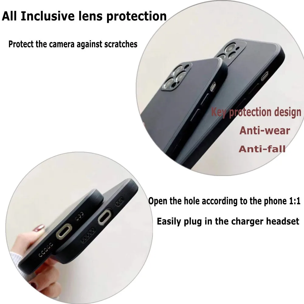 

DIY Phone Case Silicone Funda Black Cover Soft Coque