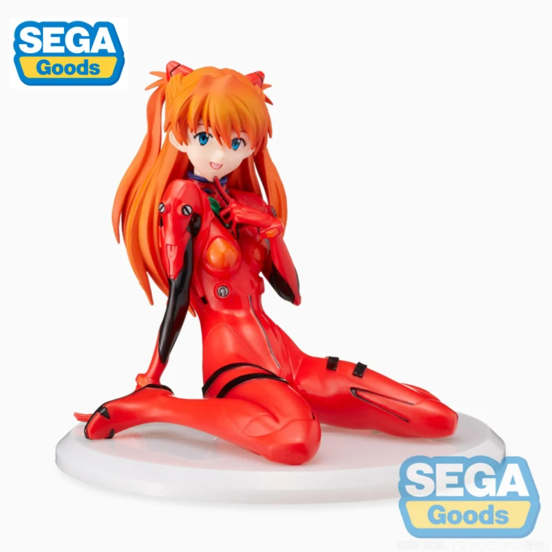 

In Stock Original SEGA EVANGELION EVA Asuka Langley Soryu 14CM PVC Anime Figure Action Figures Collection Model Toys