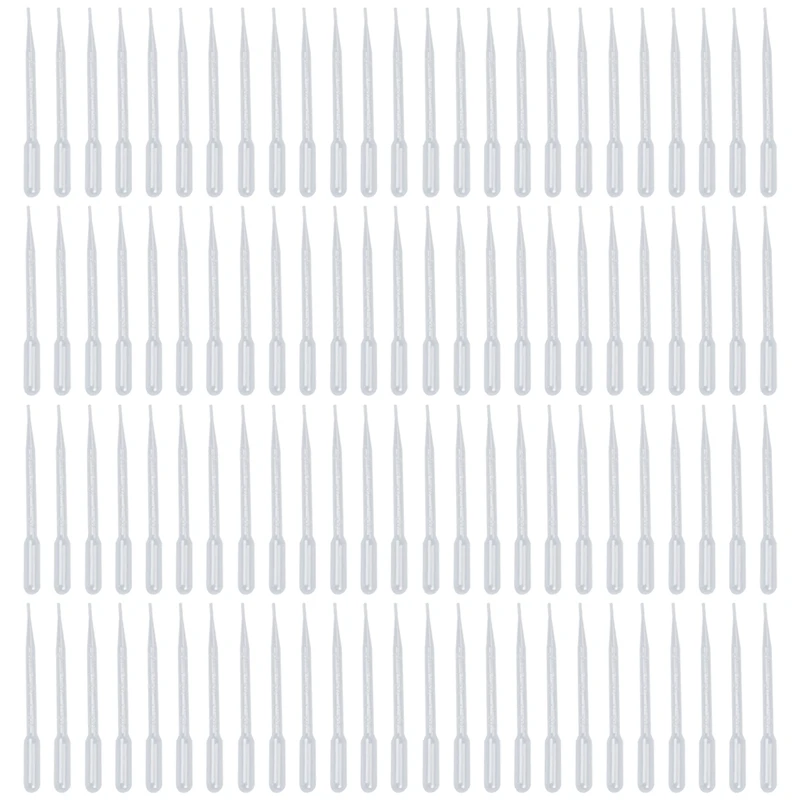 

100Pcs 3 Ml Pipette To Transfer Dropper Scales Transparent
