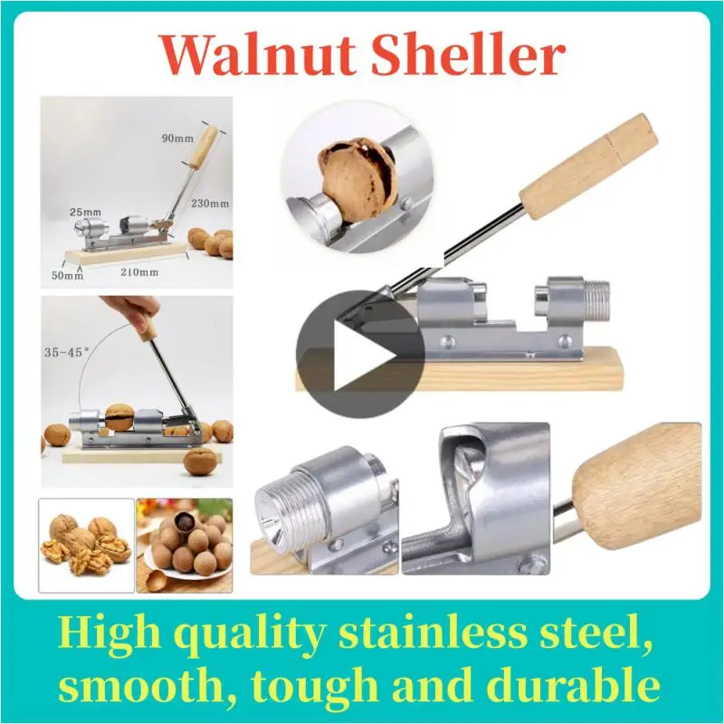 

Manual Stainless Steel Nut Cracker Mechanical Sheller Walnut Nutcracker Fast Opener Kitchen Tools Fruits And Vegetables