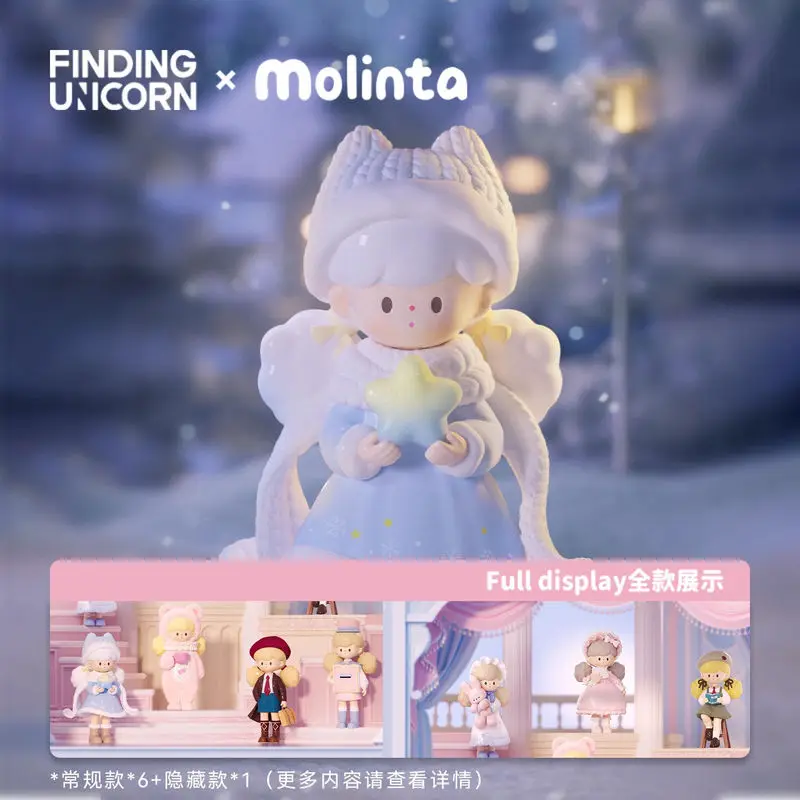 Фото Новая оригинальная коллекционная фигурка-сюрприз Unicorn Molinta Qijing Theater Series Blind Box Popcorn Girl: модные игрушки и сувениры №2