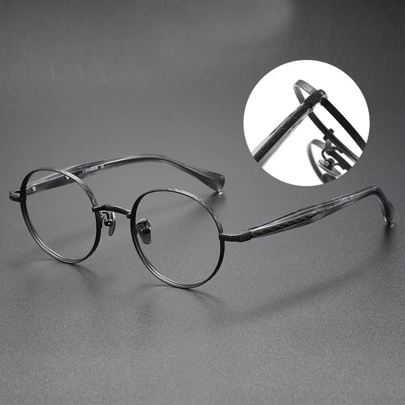 Очки в круглой оправе стиле ретро для мужчин и женщин брендовые винтажные