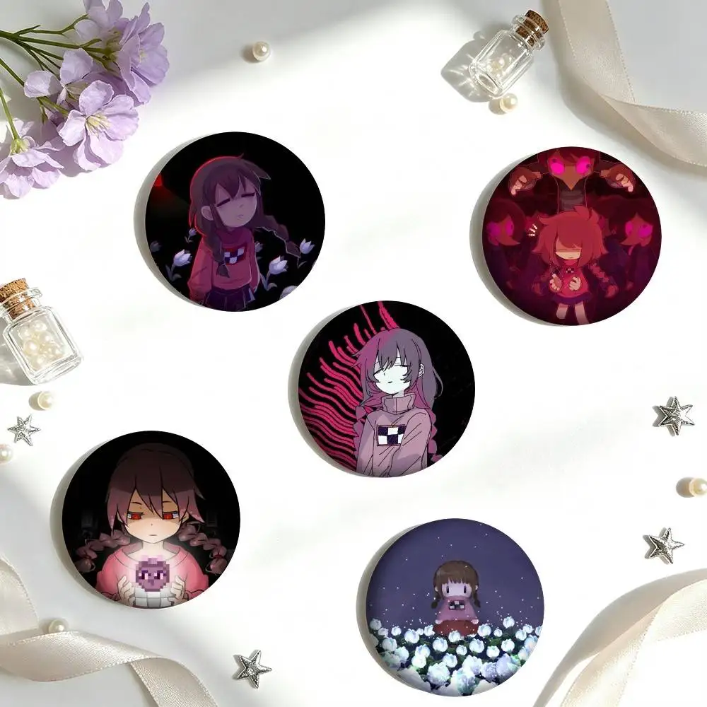 Фото Броши, значки, пинсы H-Horror Game Yume Nikki Madotsuki 25мм 32мм 44мм 58мм 75мм для аксессуаров, подарок №1