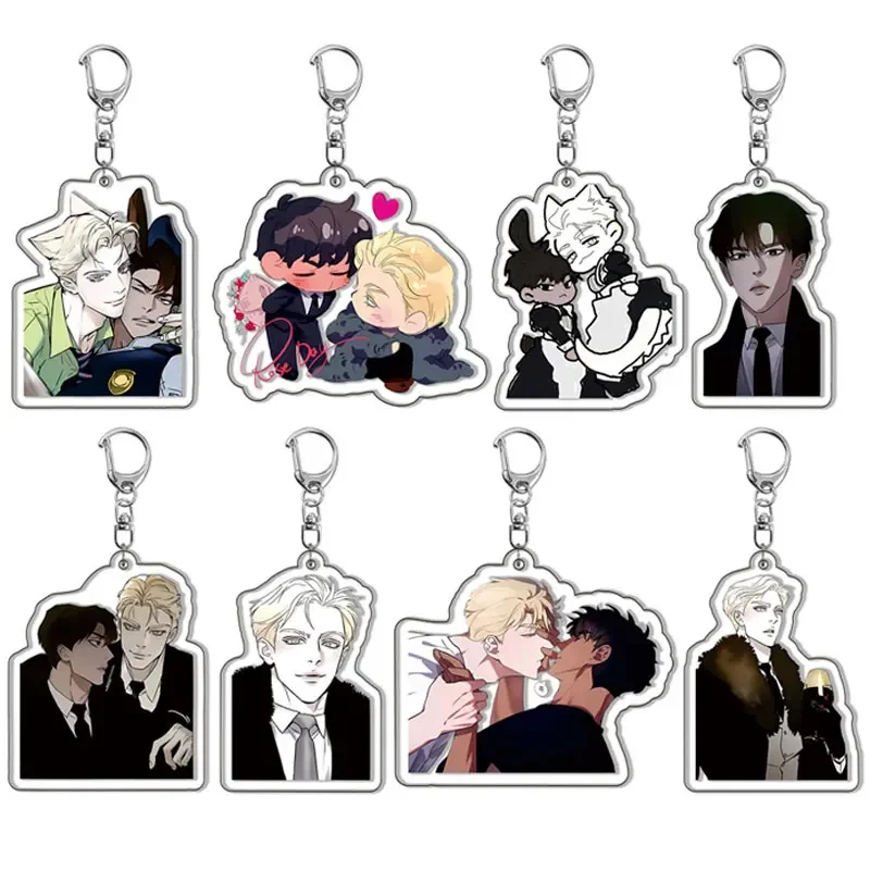 Корейский брелок в стиле поп-комикс Codename Anastasia мультяшная фигурка Taekjoo и Zhenya кулон