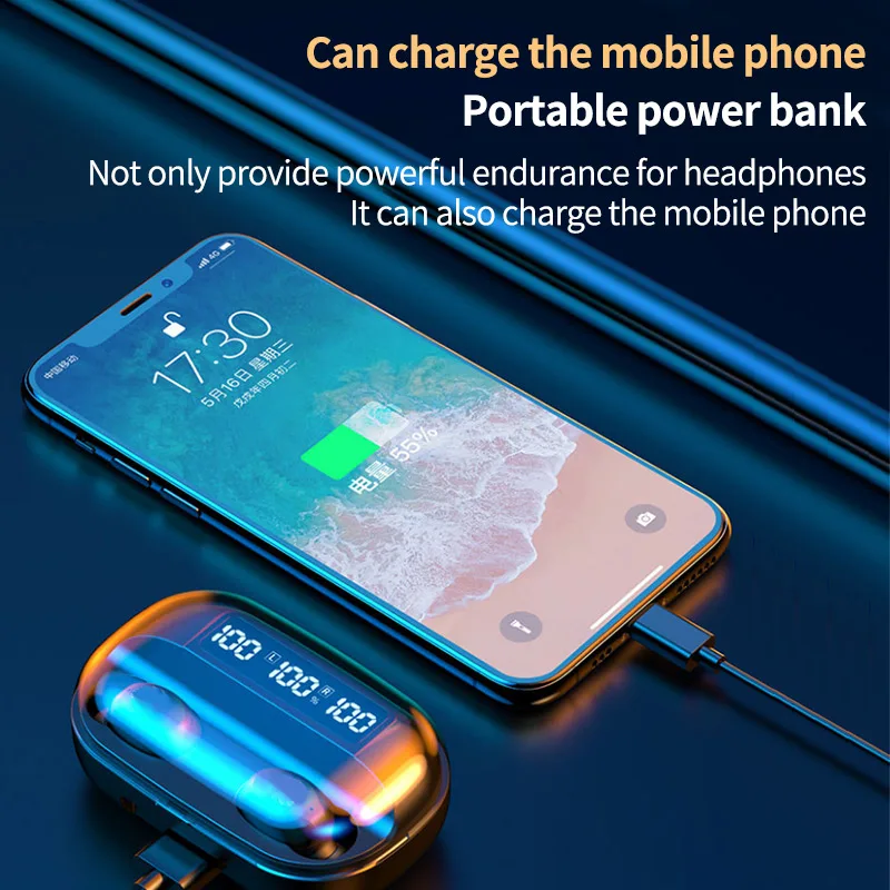 Фото TWS-стереонаушники с поддержкой Bluetooth 5,1 и сенсорным управлением №2